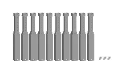 Noch 53943 Easy Track Pillars - Height adjustable For N,TT, HO/OO Pk 10