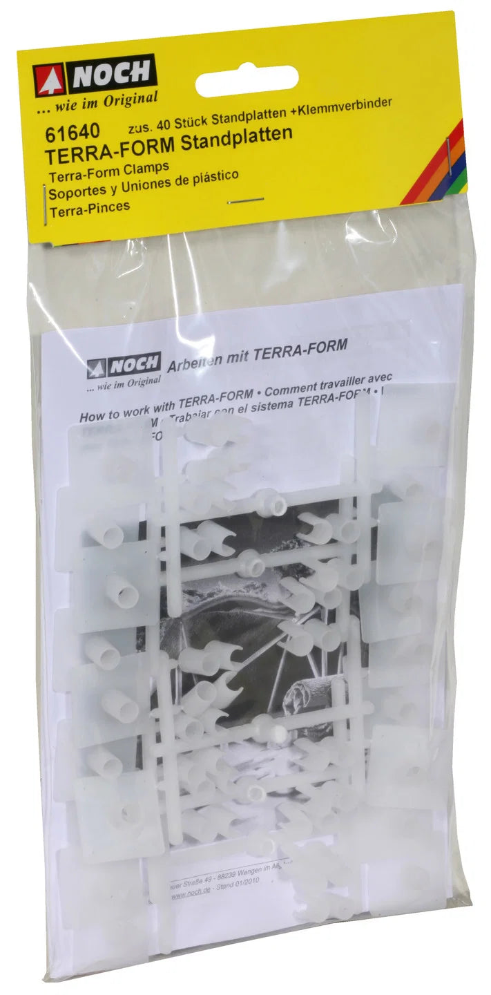 Noch 61640 Terra form Landscaping - Base plates & clamps Pkt 20