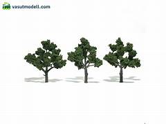 Woodland TR1510 Trees. Medium Green. Height 100-130mm (Pack of 3)