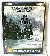 Woodland TR1581 Trees - Pine. Height 100-130mm (Value pack of 24)