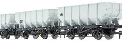 Accurascale ACC2539 OO Gauge 21T HTO Hopper wagons - BR Grey Triple pack (F)