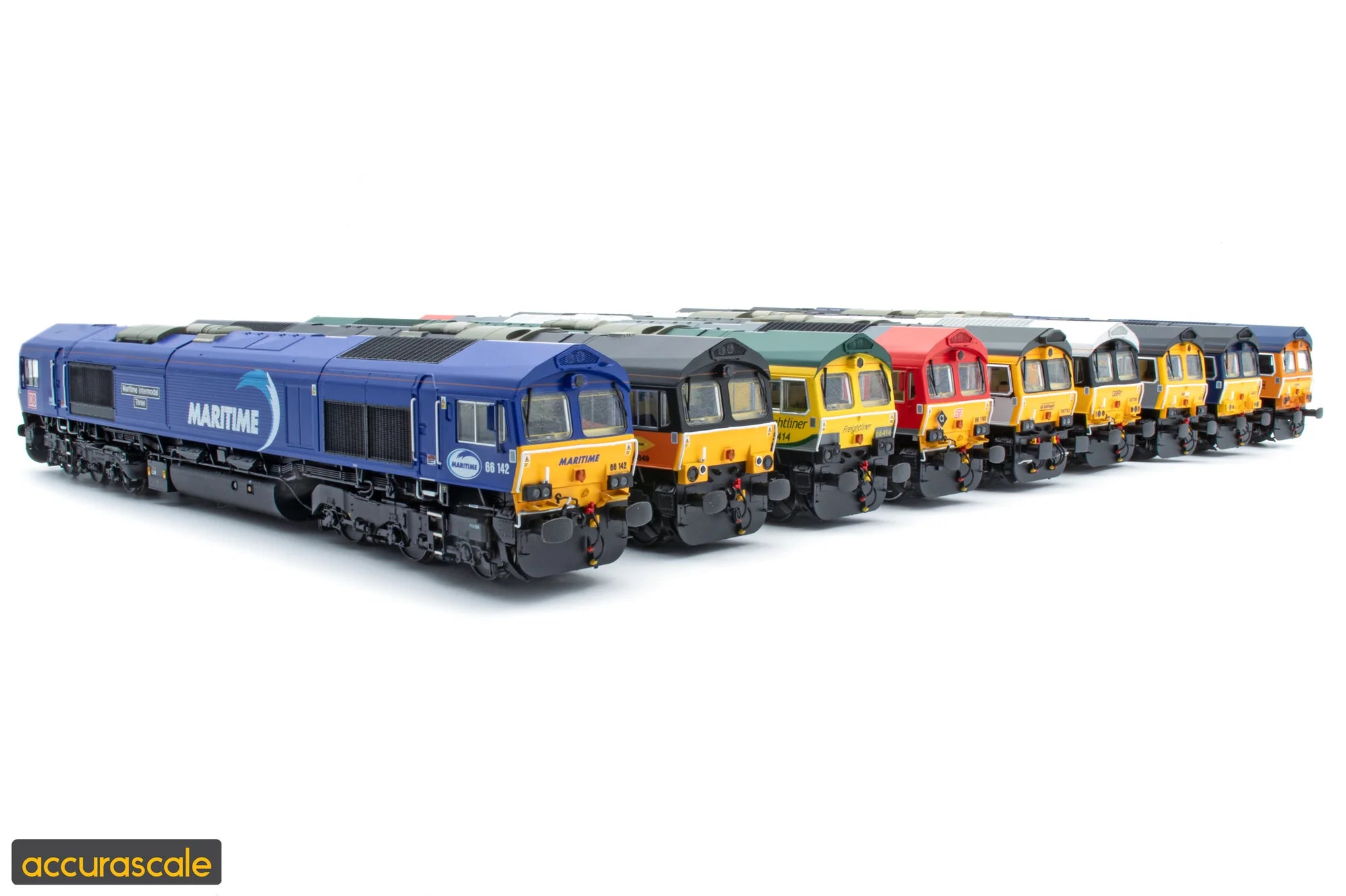 Accurascale ACC 3011  Class 66 Diesel Locomotive OO gauge DB Maritime Blue 66142  DCC ready