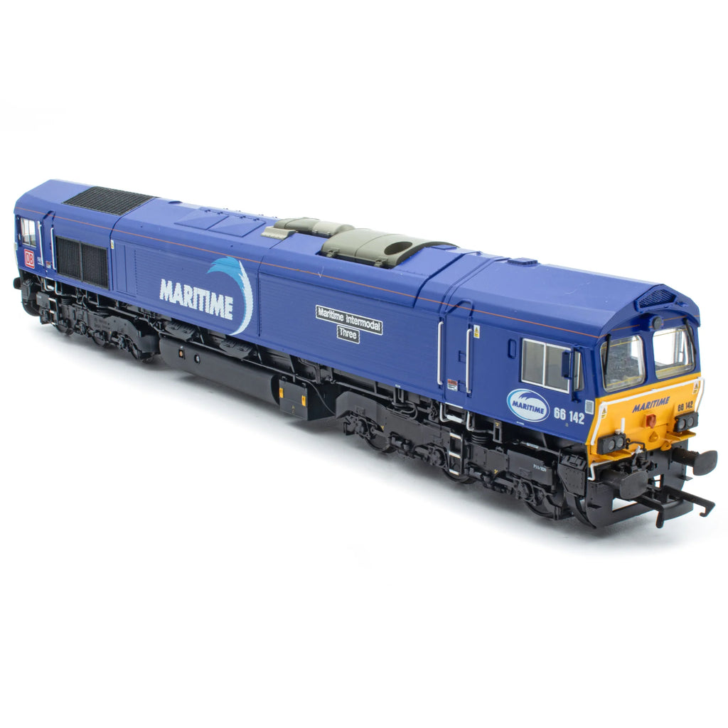 Accurascale ACC3021-DCC OO Gauge Class 66 Diesel Loco - DB Maritime Blue 66142 - DCC & Sound