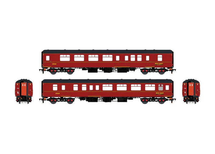 Accurascale BR Mk2c BSK 35508 OO Coach Brake 2nd Class maroon - South Wales & West