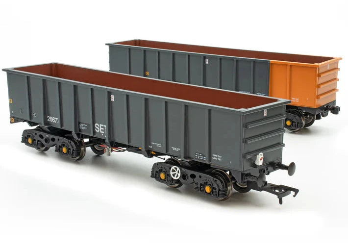 Accurascale ACC2968 OO Gauge PTA Tippler Wagons - South Wales Grey.  Pack of 5.