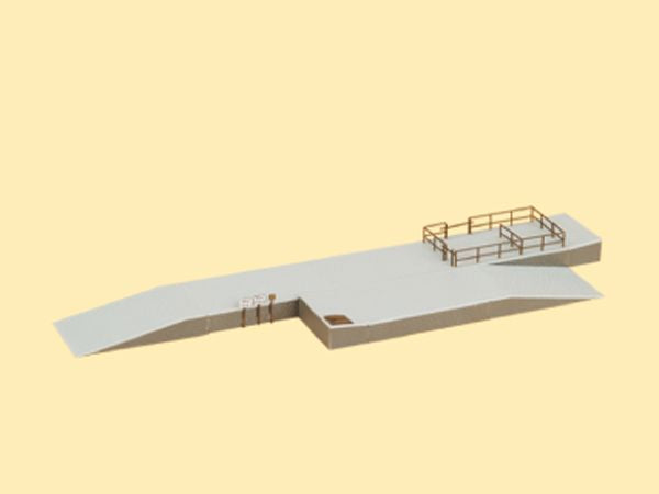 Auhagen 13271 TT scale Loading dock & fences