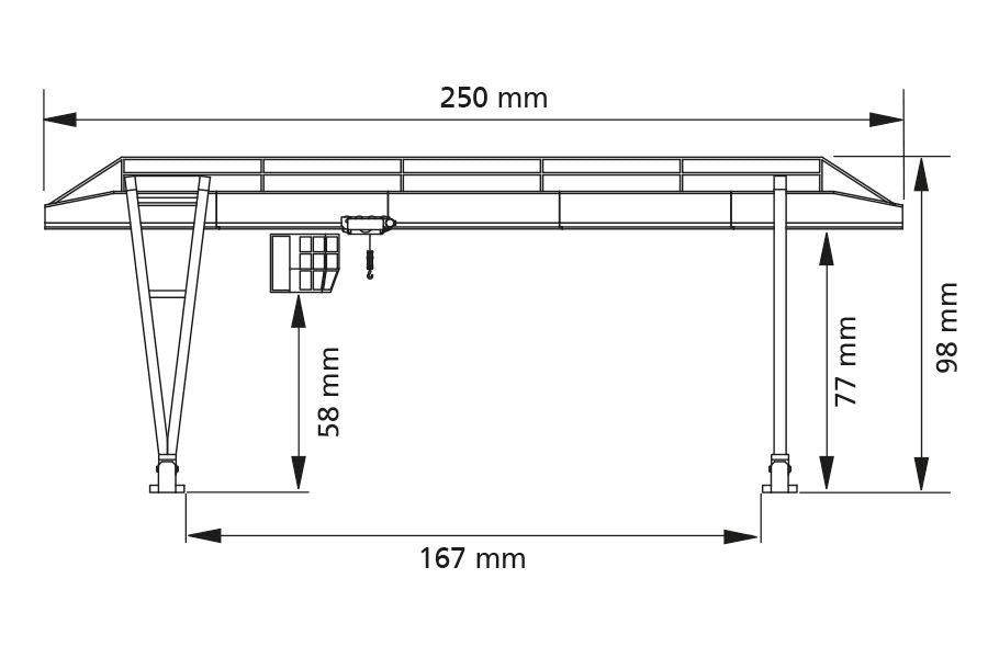 Auhagen 13344 TT 120 Scale Freight yard Gantry Crane