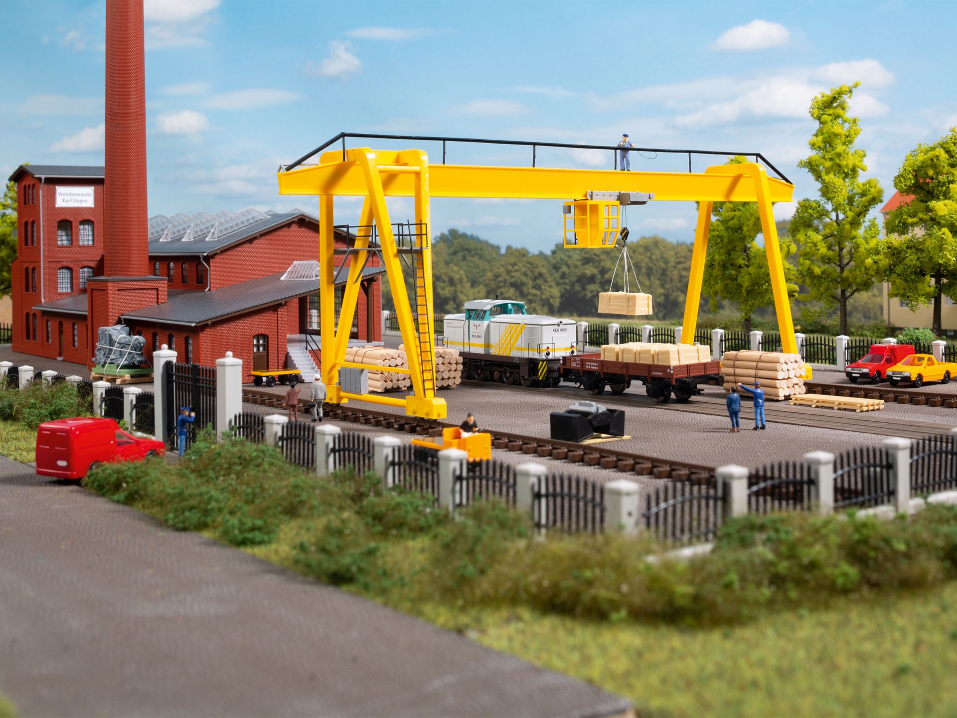 Auhagen 13344 TT 120 Scale Freight yard Gantry Crane