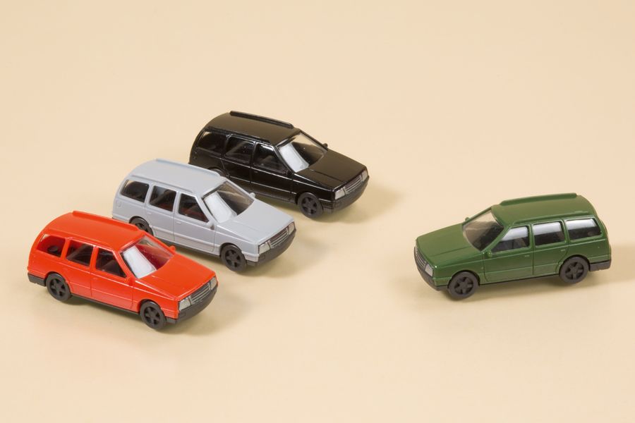 Auhagen 43651 TT Scale Station Wagons (Set of 4)