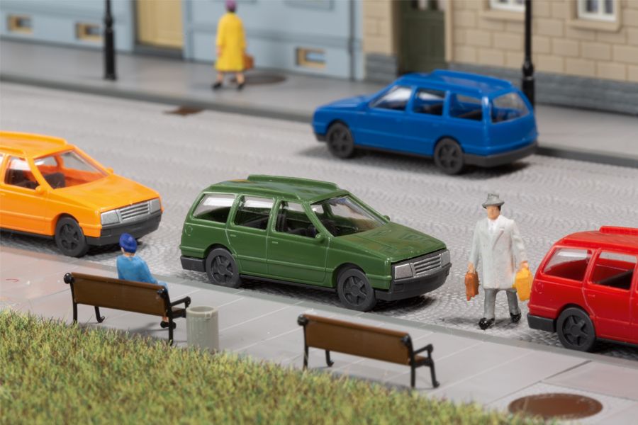 Auhagen 43651 TT Scale Station Wagons (Set of 4)