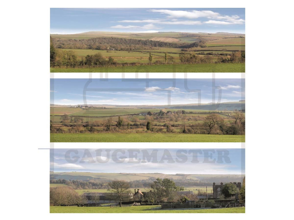 Gaugemaster GM702 Countryside HO/OO Photo backscene - Large 2644 x304mm