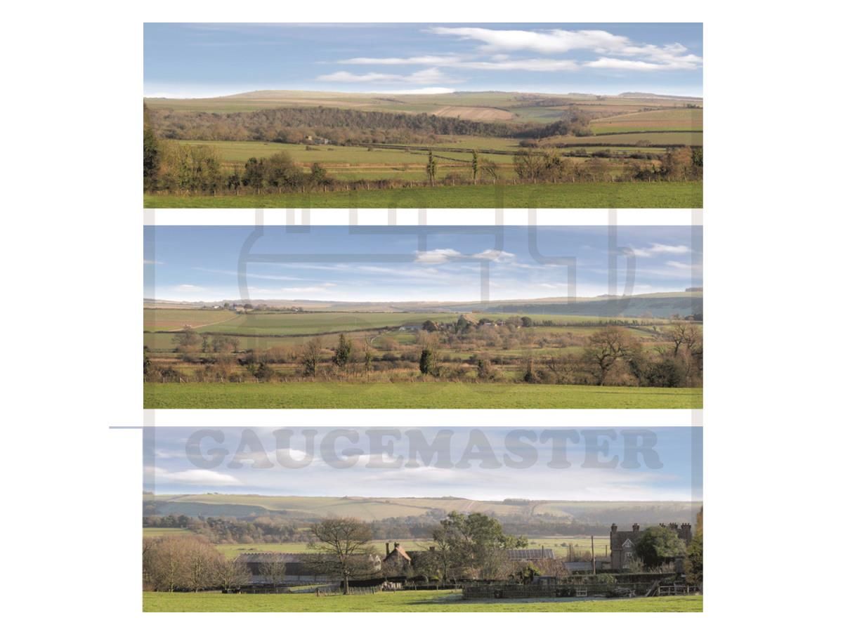 Gaugemaster GM702 Countryside HO/OO Photo backscene - Large 2644 x304mm