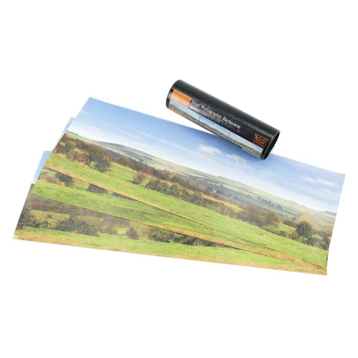 Gaugemaster GM751 Small Valley back scene - N & TT Gauges. Supplied in tube