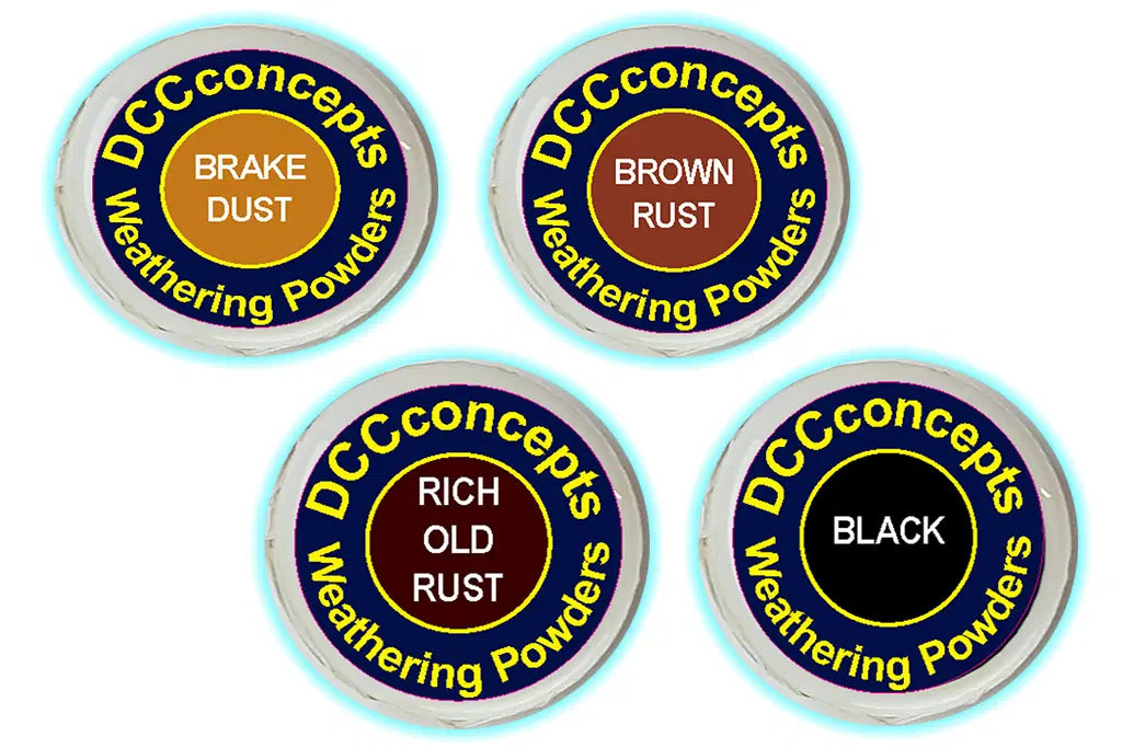 Layout concepts DCW-TRK Weathering powder kit (4 colours)