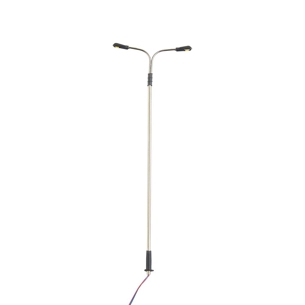 Light Pole with double LED - for Station, Street or Yard HO/OO & TT Scales  (Pack of 5)
