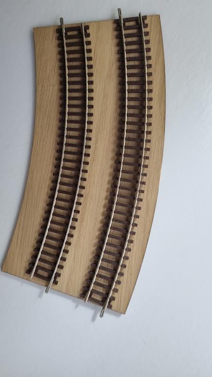 MTD 55005 Track-board TT Curved Double track R1/R2 L 180mm x W 85mm (Set 3)