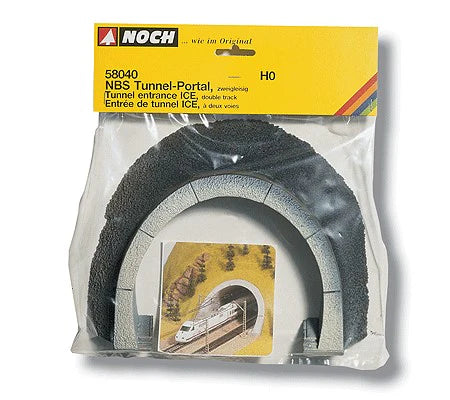 Noch 58040 Ice modern double Tunnel portal with flange