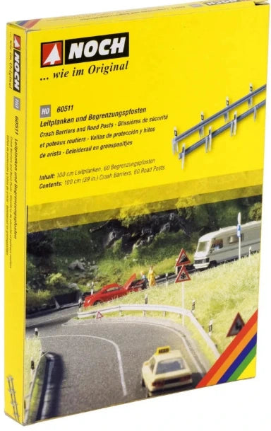 GM381 Gaugemaster/Noch 60511 HO/OO Roadside crash barriers