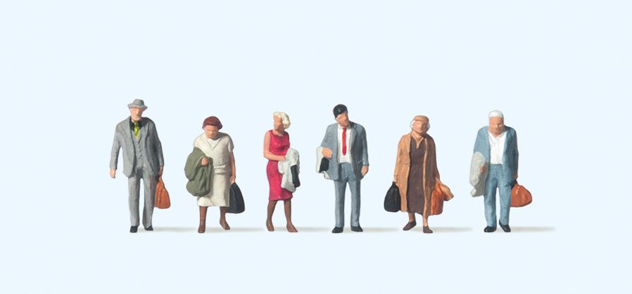 Preiser PR75027 TT Scale "Passenger" set (6)