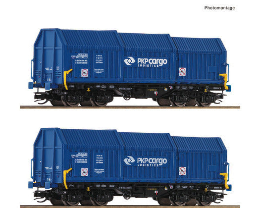 Roco TT 6680008 Sliding Telescopic Wagon PKP  (Set of 2)