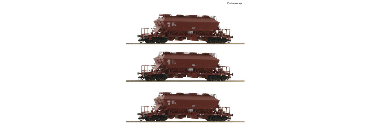 Roco 6680018 TT gauge Potash wagons - Set of 3