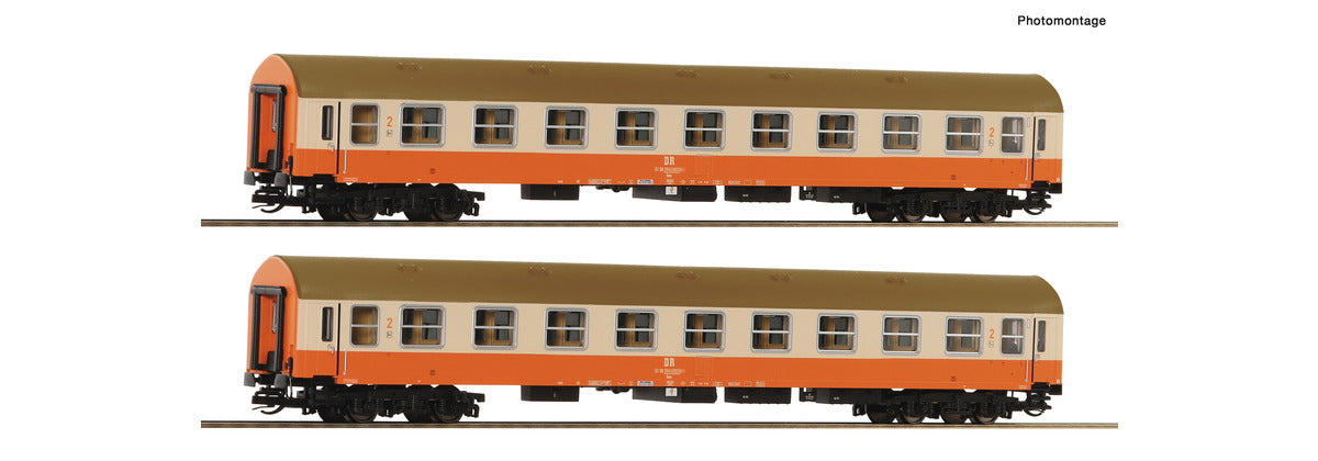 Roco TT gauge 6280017 Coaches 2nd Class DR - Set of 2