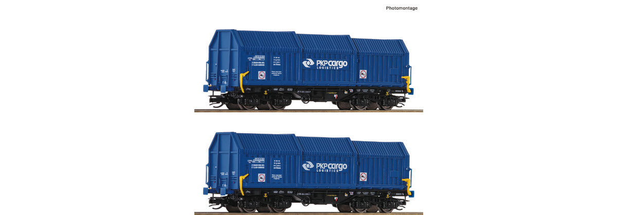 Roco TT Gauge 6680008 Telescopic covered wagon  Set of 2.