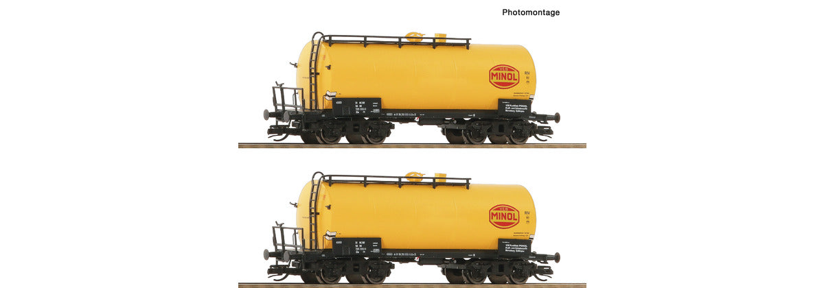 Roco Tank Wagon 6680019 TT gauge minol yellow for model train