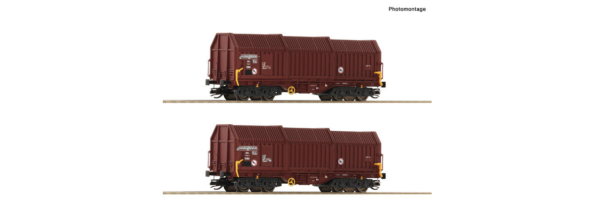 Roco TT Gauge 6080009 Telescopic covered wagons - Set of 2