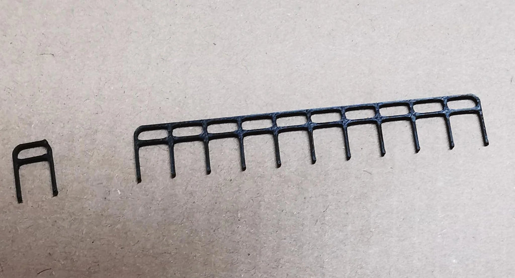 SR-3D Designs OO/HO Scale Safety railings - Black