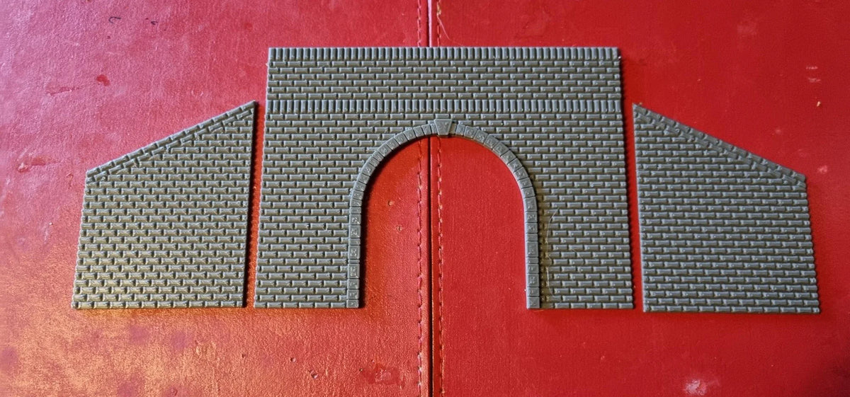 SR-3D Designs TT gauge Single track Tunnel Portal - brick