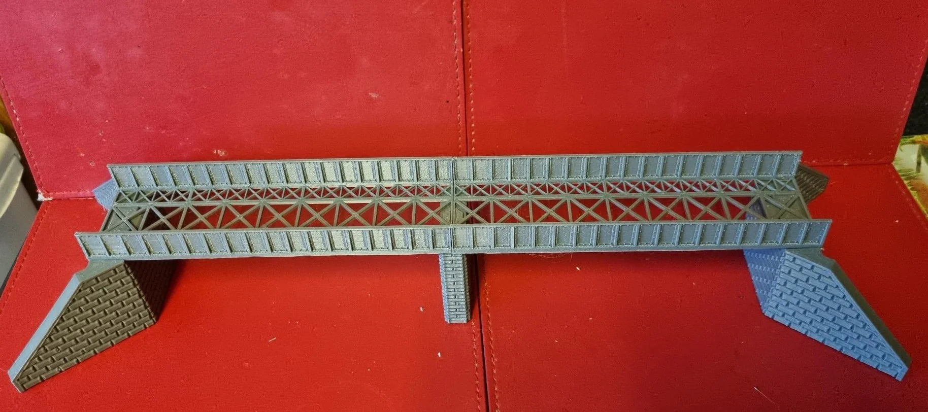 SR-3D Designs long double span single track girder bridge TT gauge for model trains