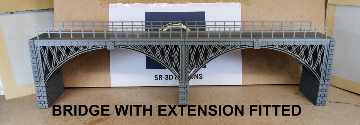 SR 3D Designs OO Gauge 1.76 Scale Steel Viaduct bridge - with extension