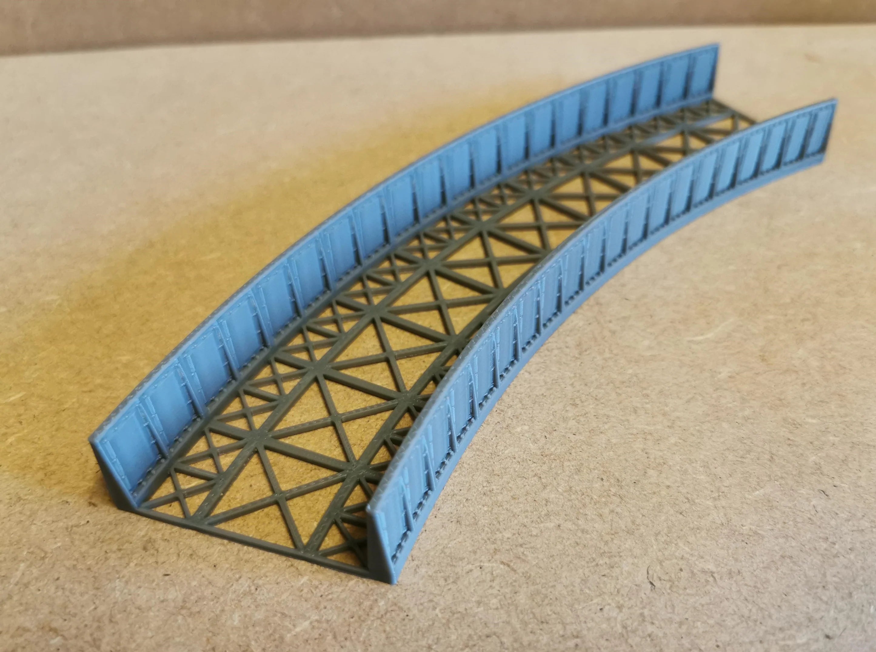 SR-3D Designs TT Gauge Curved Girder bridge Radius 1