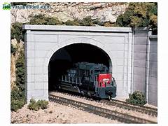 Woodland C1252 HO gauge OO gauge Tunnel portal - Concrete Single track Woodlands