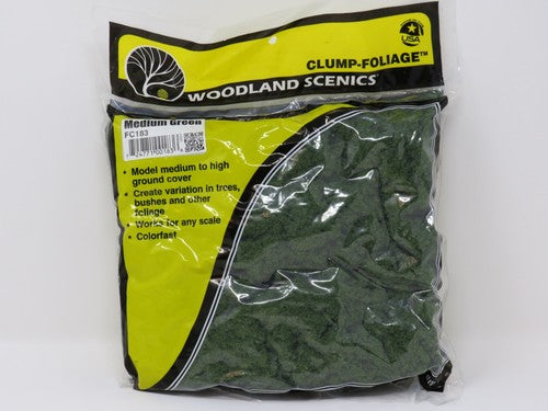 Woodland FC183 Clump Foliage - Medium green -LARGE Bag